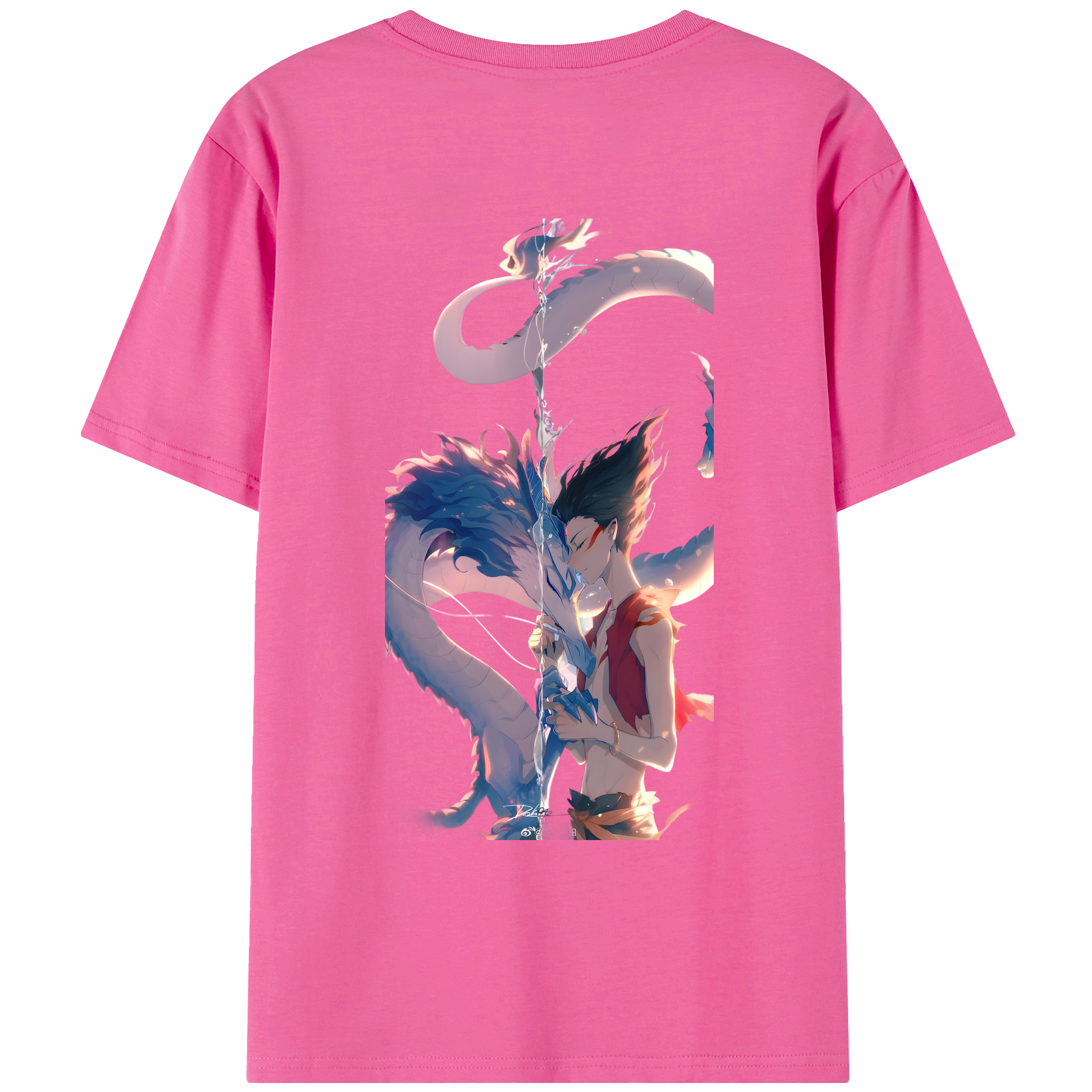 （画像用） Ne Zha 2 ナタ 魔童の大暴れ レディース半袖Tシャツ(バックプリント)